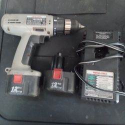 Porter Cable Drill With Two Batteries And Charger