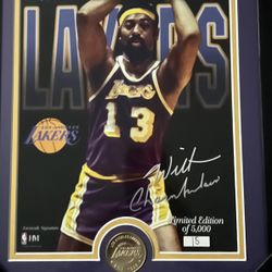 Licensed Framed Limited Edition Wilt Chamberlain Print