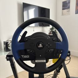 Playstation 4 & 3 driving simulator with pedals and mount.