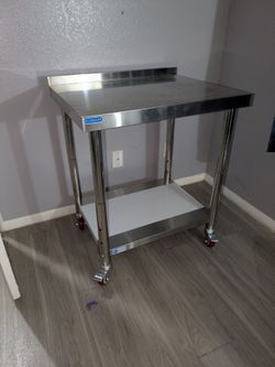 Stainless steel rolling cart