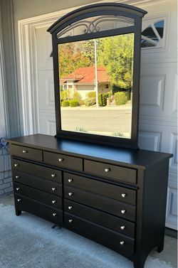 Refinished Dresser with Mirror