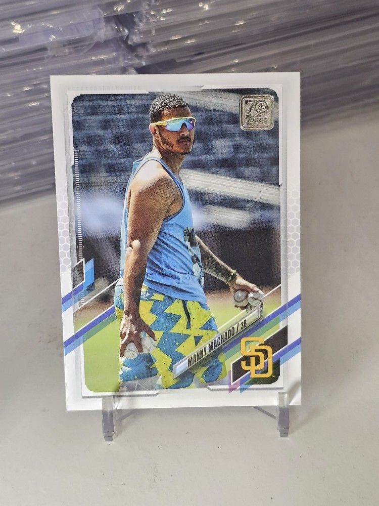 Manny Machado image variation short print padres topps