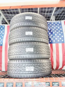 ✅  255/55R20 CONTINENTAL CROSSCONTACT LX20 WITH ECOPLUS TECHNOLOGY  Crossover & SUV 255 55 20 4 NICE USED TIRES 