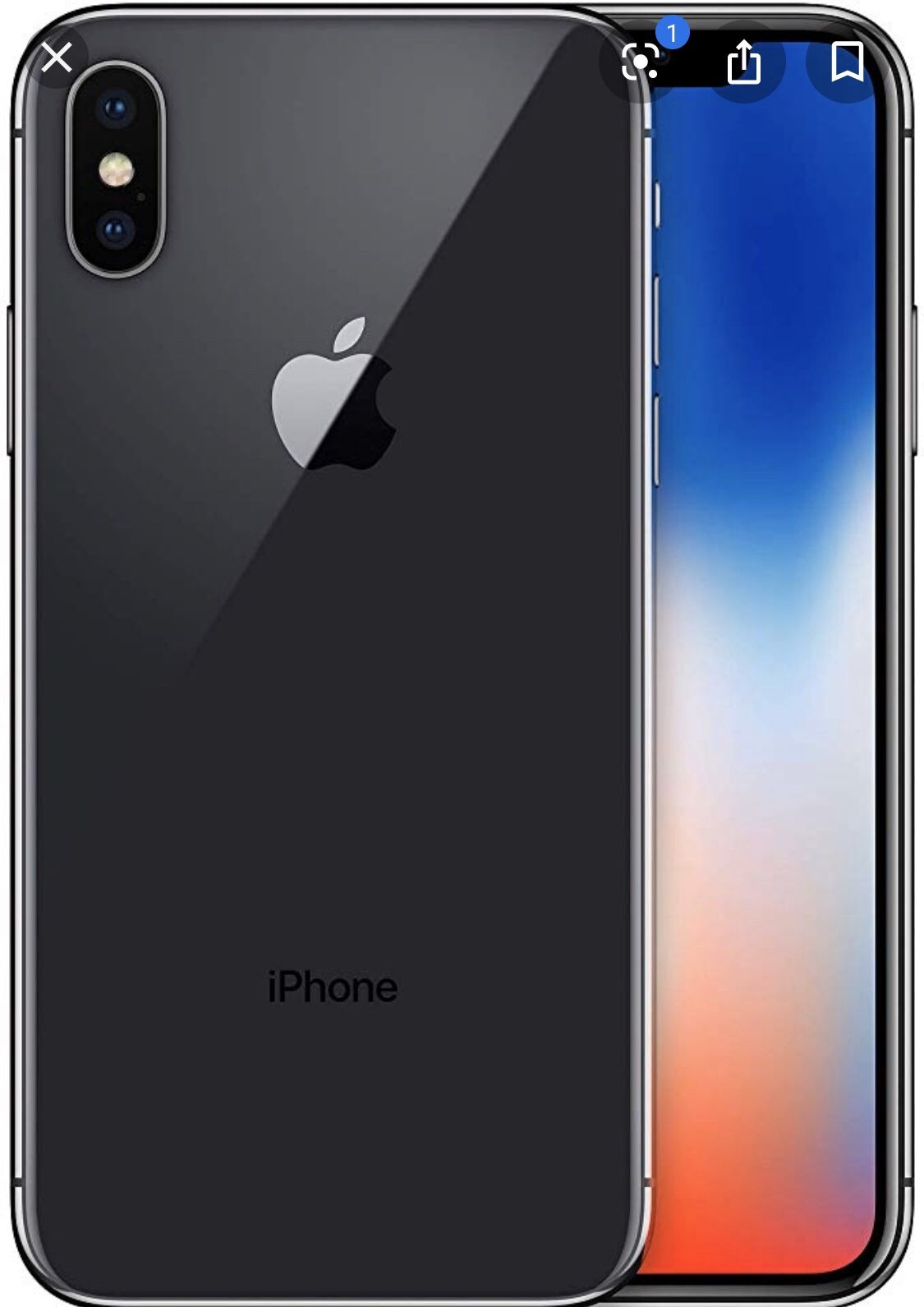 iPhone X 256 gig factory unlocked with all carriers