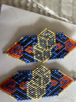 Beaded Dice Earring 