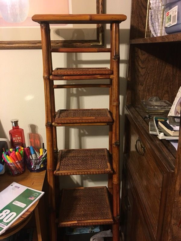 Bamboo shelf and tables