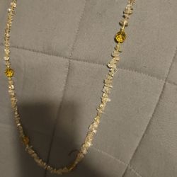 Yellow Stone Necklace 