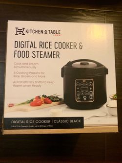 Digital Rice Cooker & Food Steamer