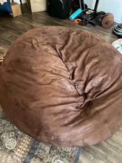 Brown bean bag chair