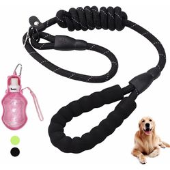 Lead Dog Leash, 6.5FTx1/2' Nylon No Pulling Pet Training Leash with Comfortable Handle, Reflective Dog Rope Leashes, Suitable for Small Medium Large D