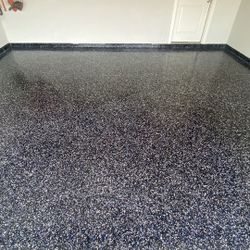 Garage Epoxy Flakes Coating