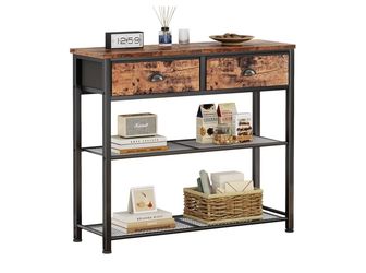 Console Sofa Table With Storage Shelf