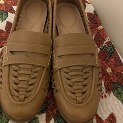 Tan Women Loafers