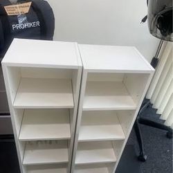 New Assembled 8-Tier Media Tower Rack - Slim Storage Cabinet - Adjustable Shelves - Tall Narrow Rack