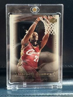 2003 Upper Deck LeBron James Box Set #15 "Stay Tuned" rookie card. 