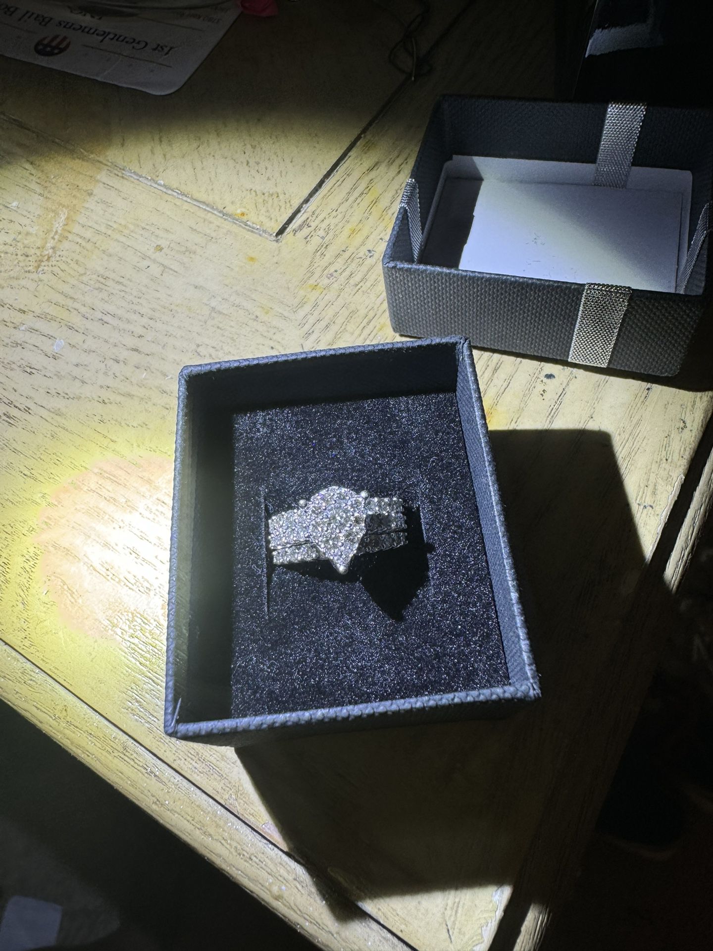 2 Carat Diamond Ring Size 6.5 10 K White Gold 