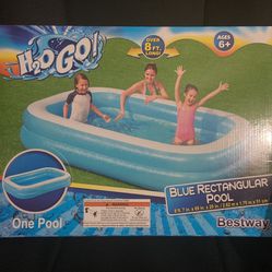 H2O GO! Blue Rectangular Pool