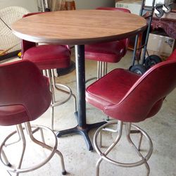 Table And Bar Stools