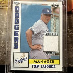 Tom Lasorda Game Used Jersey Manager for LA Dodger 