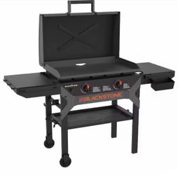 Black Stone 2-Burner Propane Outdoor Griddle with Hood in Black