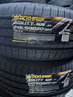 245/50/20 Blackhawk Brand New 