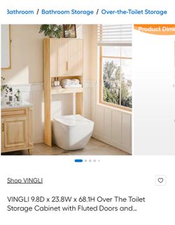 Over the toilet Storage cabinet