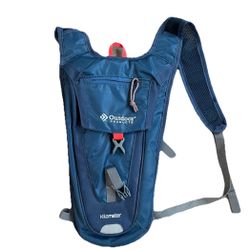 Outdoor Products Kilometer Hydration Pack Hiking Biking Blue No Bladder 