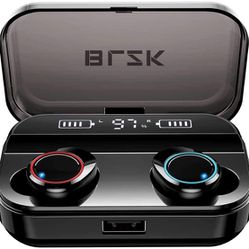 Wireless Earbuds, Latest Bluetooth 5.0 True Wireless Bluetooth Earbuds, with bass 3D Stereo Sound Wireless Headphones, Built-in Microphone LED Digital
