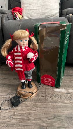 Christmas Porcelain Animated Doll