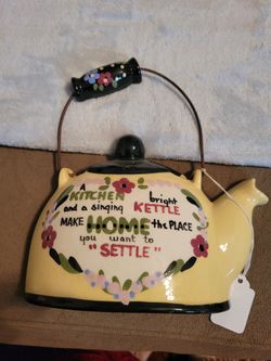 Wall Hanging Kitchen Kettle Teapot Decor