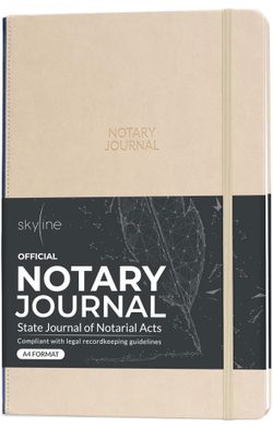 Official Notary Public Record Book – Hardcover Log Book for Notarial Acts & Records