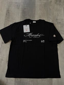 Moncler Black Graphic T-Shirt Size XL