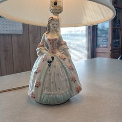 Super NICE LOOKING ANTIQUE VICTORIAN TABLE LAMP  NO CHIPS 