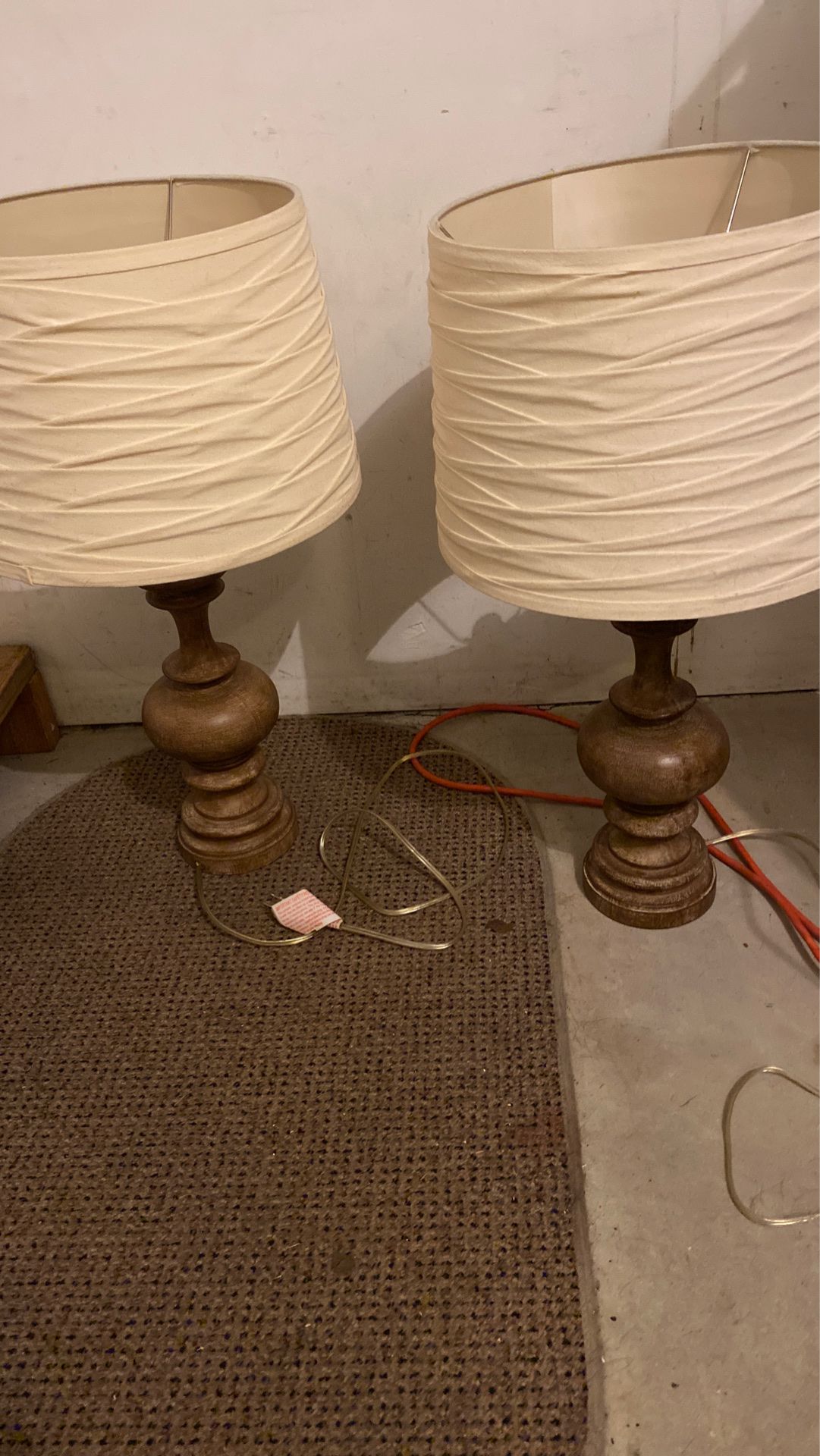 Wooden lamps