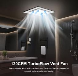 Gopper 12" Exhausted fan with light