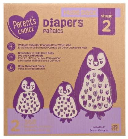 - Parent’s Choice size 2 diapers 368 count