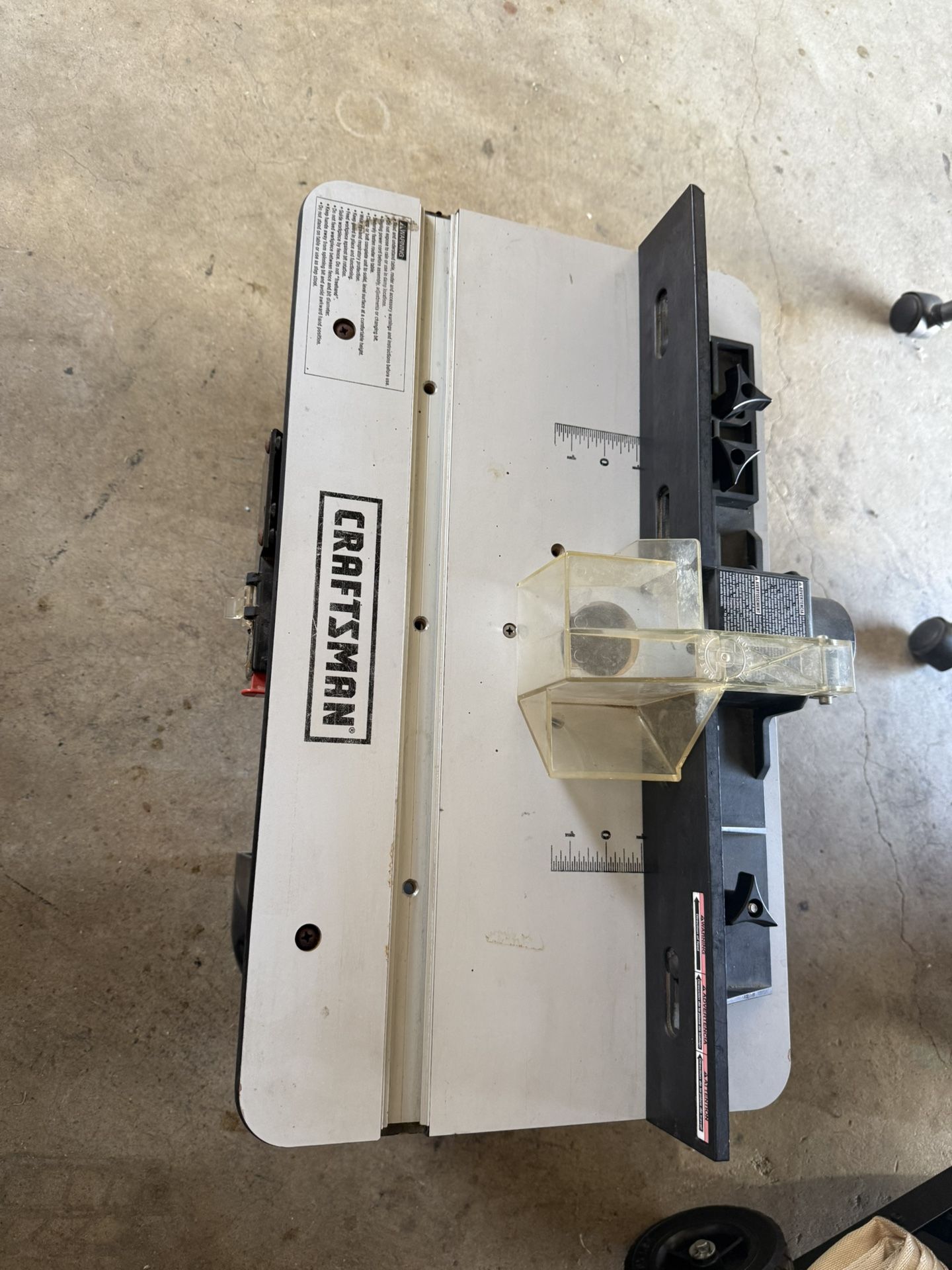 Craftsman Plunge Router With Table 
