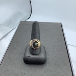 14kt Yellow Gold Ring W/ Diamonds