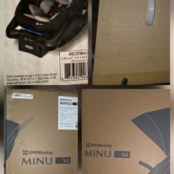 Uppa Baby Minu V2 Smoke Gray Stroller And Safety 1st On board Lt Infant Carseat