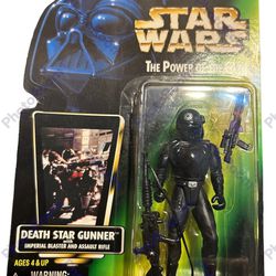 Star Wars 1996 Collection 1 Death Star Gunner With Imperial Blaster Pistol And Assault Rifle