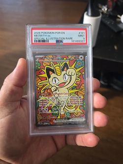 Meowth ex PSA 9 Special Illustration Rare #121