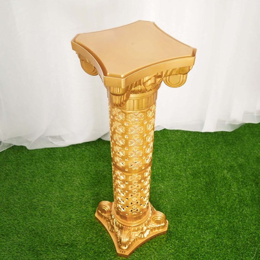 Gold Decor Pillars Sets Of Two