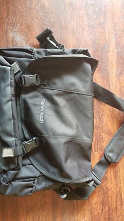 Black Genentech side computer bag