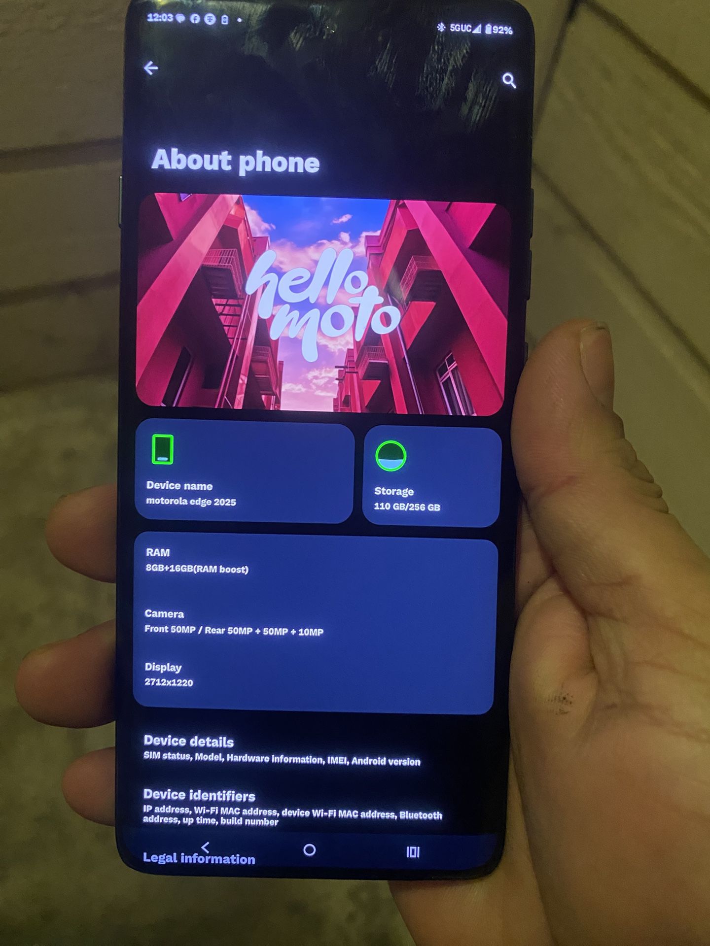 Phone Motorola Edge 2025