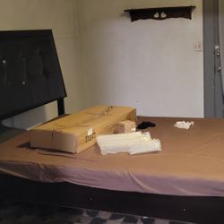 Queen Sized Bedframe And Mattress