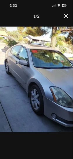 Nissan Maxima Silver 4-Door Sedan