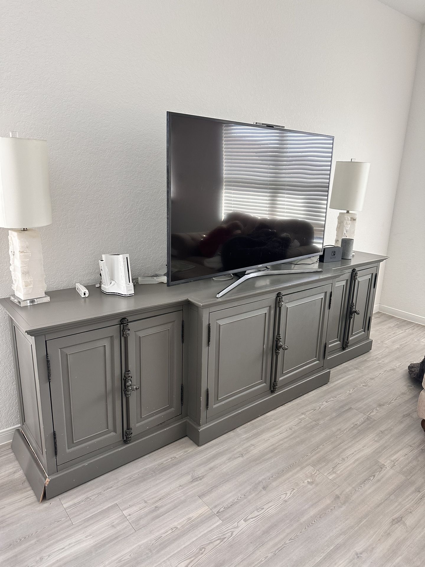RH restoration Hardware Media Console Cabinet Tv