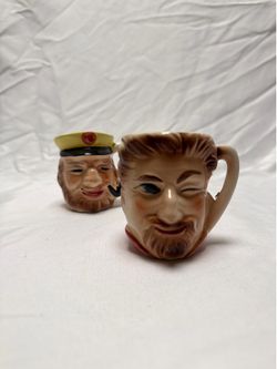 Vintage 1966 Signed Toby Mugs Character Jugs Pair – Frank & Mande – Ceramic Collectibles