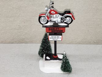 Dept 56 Harley Davidson Sign with original Box