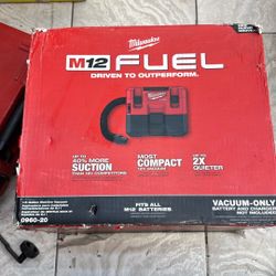 Milwaukee M12 Fuel Vacuum $75 